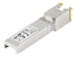 StarTech.com MSA Uncoded Compatible SFP+ Module, 10GBASE-T, SFP to RJ45 (Copper) for Cat6 and Cat5e, 10GE Gigabit Ethernet SFP+, RJ-45 (Copper) 30m, 10Gbps Transceiver SFP+ Copper Module - Left-angle