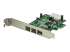 StarTech.com 3 Port 2b 1a 1394 PCI Express FireWire Card Adapter - Left-angle
