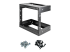 StarTech.com 8U 19" Wall Mount Network Rack, Adjustable Depth 12-20" 2 Post Open Frame Server Room Rack for AV/Data/ IT Communication/Computer Equipment/Switch with Cage Nuts & Screws - Right-angle
