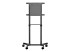 StarTech.com Mobile TV Cart, Portable Rolling TV Stand for 37-70" VESA Display (154lb/70kg), with Shelf & Storage Compartment, Rotate/Tilt Display, Universal TV Mount on Casters/Wheels - Back