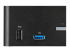 StarTech.com 2 Port Quad Monitor DisplayPort KVM Switch, 4K 60Hz UHD HDR, Desktop 4K DP 1.2 KVM with 2 Port USB 3.0 Hub (5Gbps) & 4x USB 2.0 HID Ports, Audio, Hotkey Switching, TAA - Close up